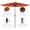 Best Choice Products 10ft Solar LED Lighted Patio Umbrella w/ Tilt Adjustment, UV-Resistant Fabric